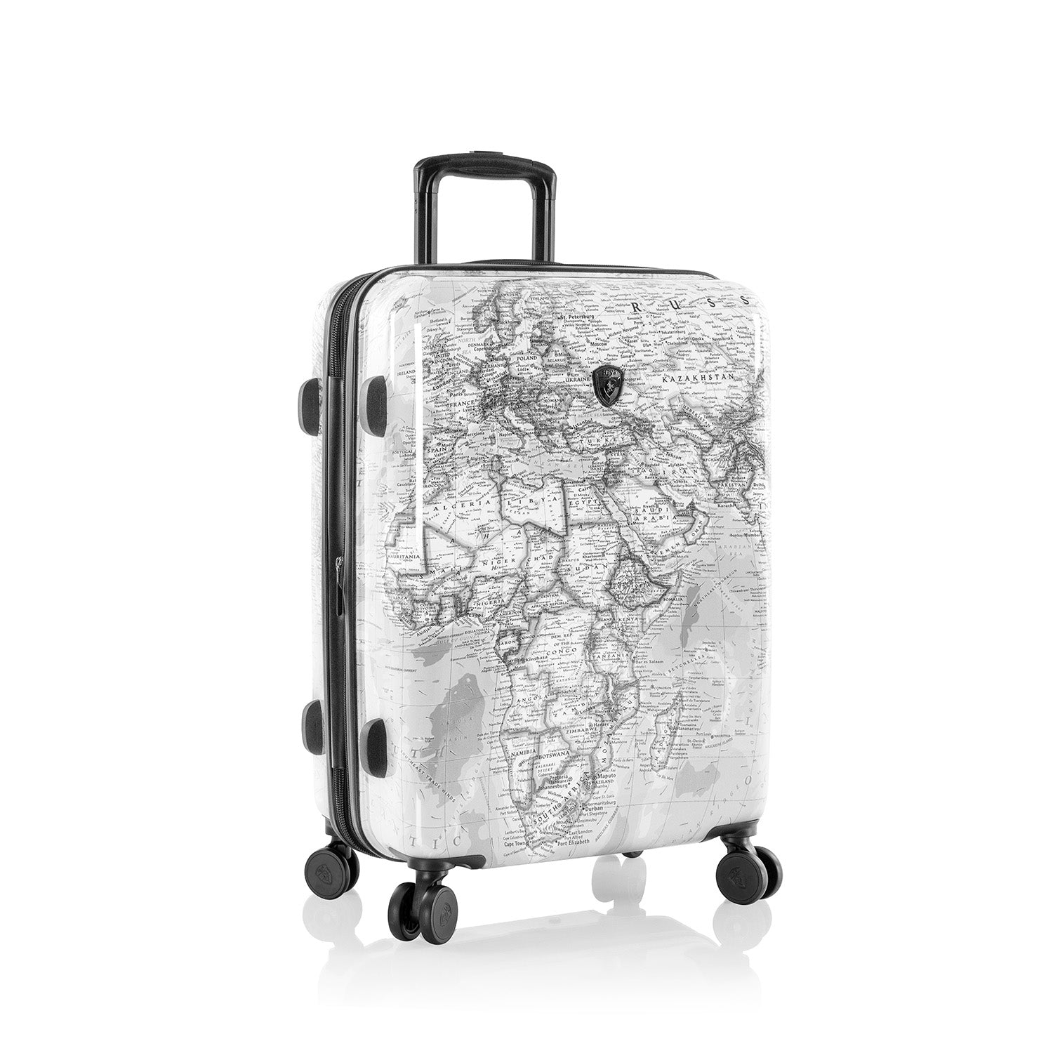 Journey 3G Fashion Spinner® 26 Inch Luggage - Black/White Map - Image 3