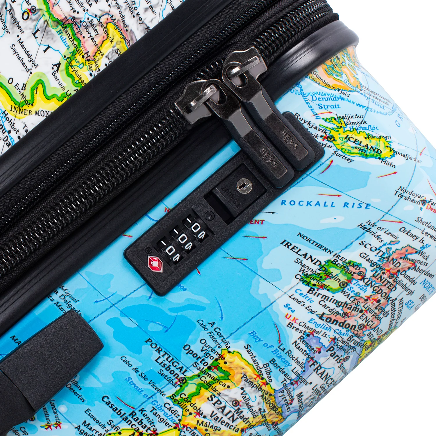 Journey 3G Fashion Spinner® 3 Piece Luggage Set - Blue Map - Image 9