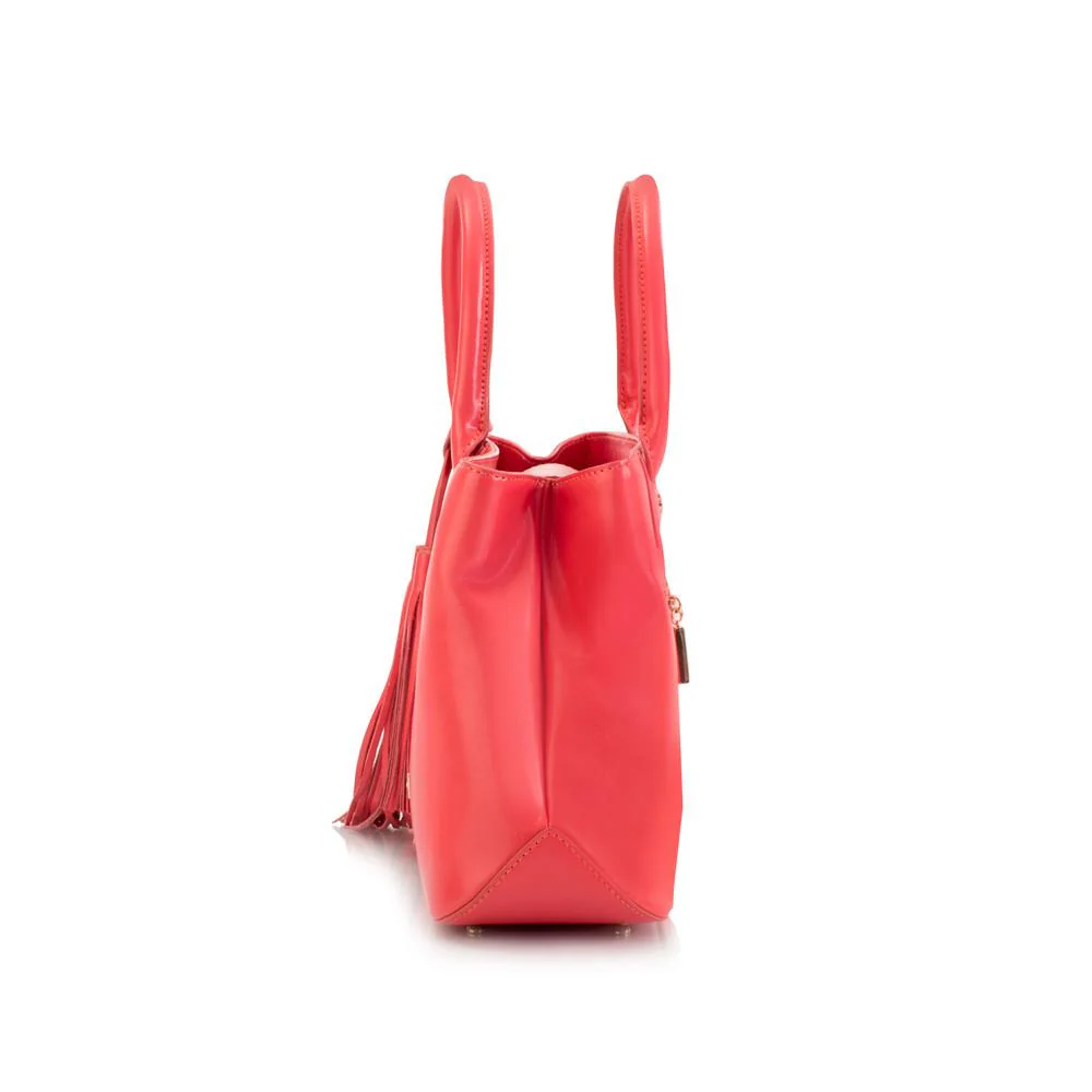 Maui Bay Satchel w.Tassel Detail - Watermelon - Image 3