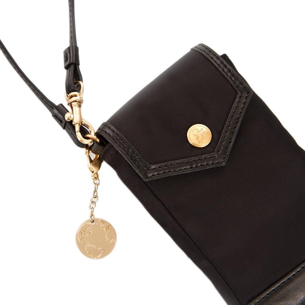 Signature Solid Nylon Phone Holder - Black - Image 3