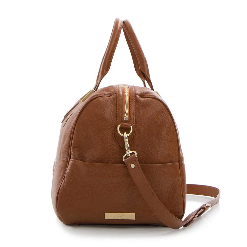 Soho Classic Leather/Suede Large Satchel - Purple - Image 3