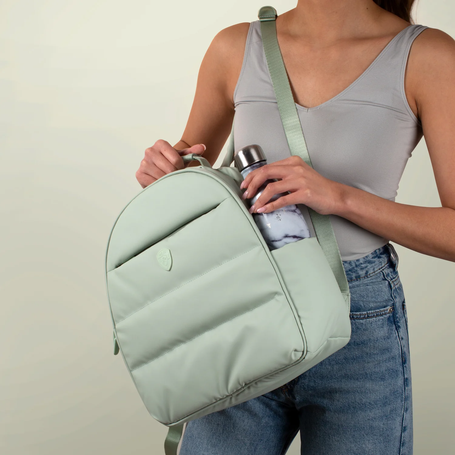 The Puffer Backpack - Rose - Image 3