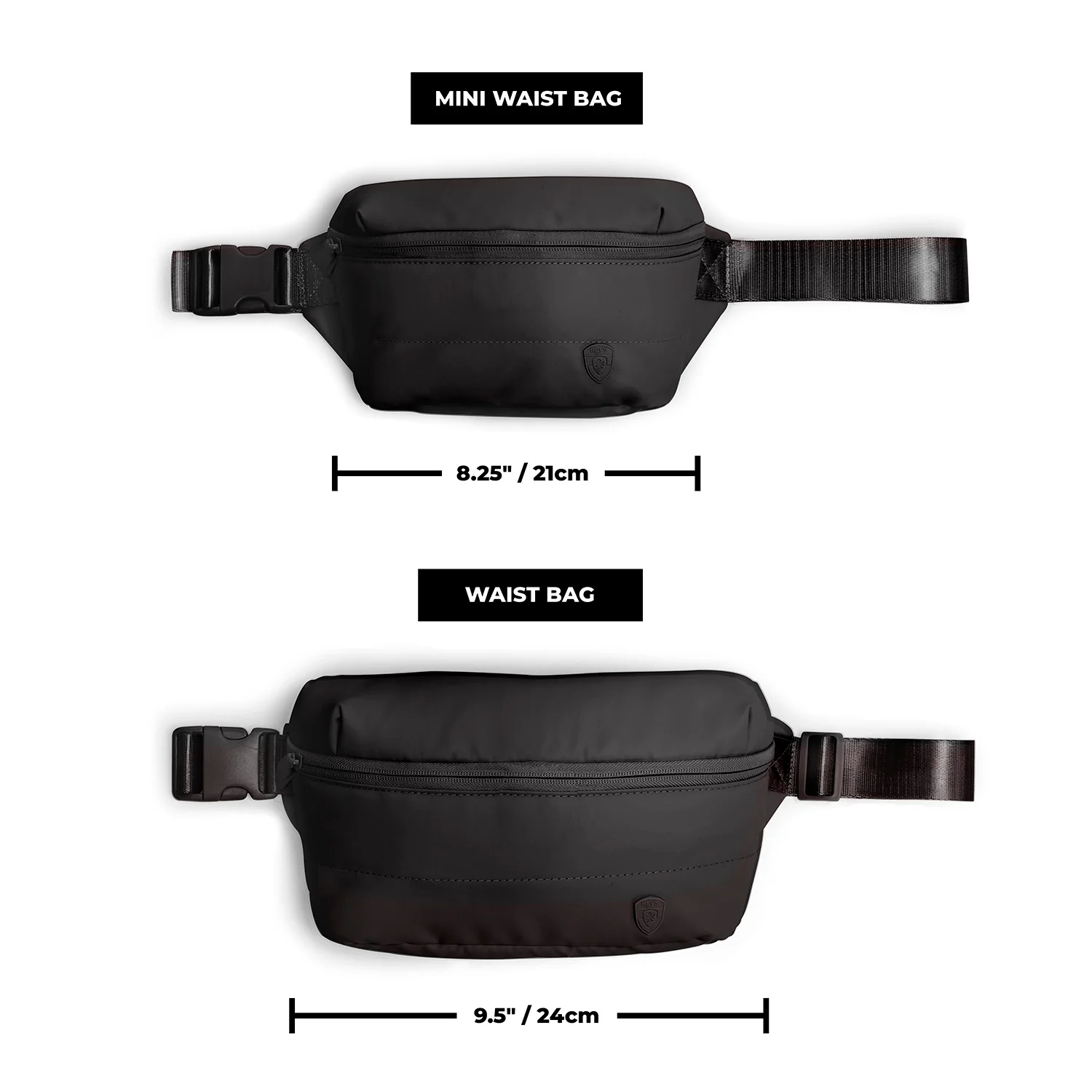 The Puffer Waist Bag - Black - Image 4