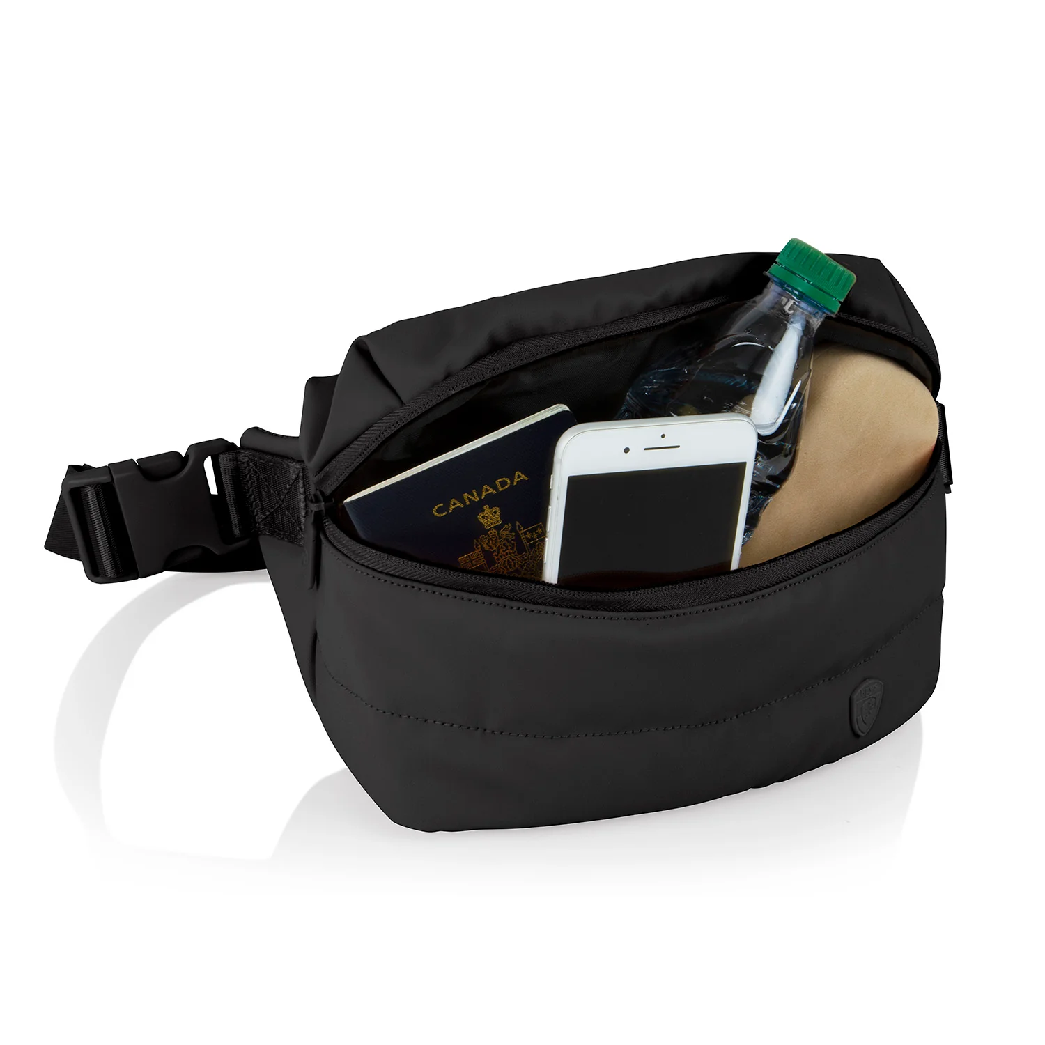 The Puffer Waist Bag - Black - Image 6