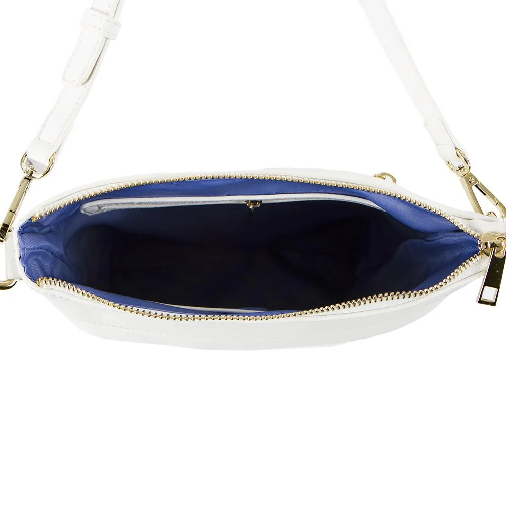 True Blue Woven Crossbody - White - Image 5